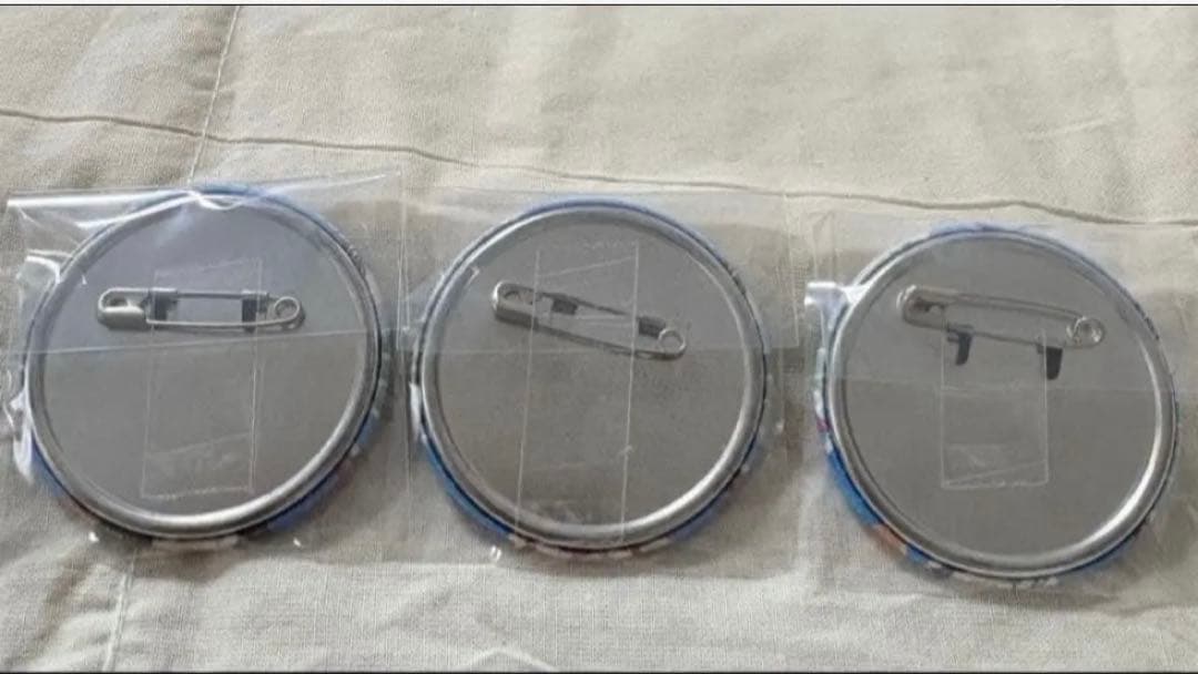 銀魂 ハワイ 缶バッジセット 神楽&坂田銀時&志村新八