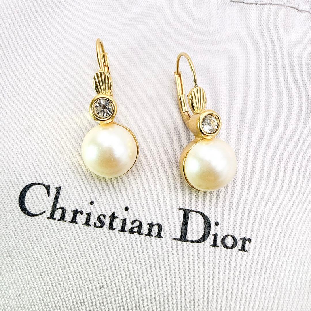 3006-2 極美品✨Dior ピアス CD ロゴ 希少 刻印 - メルカリ