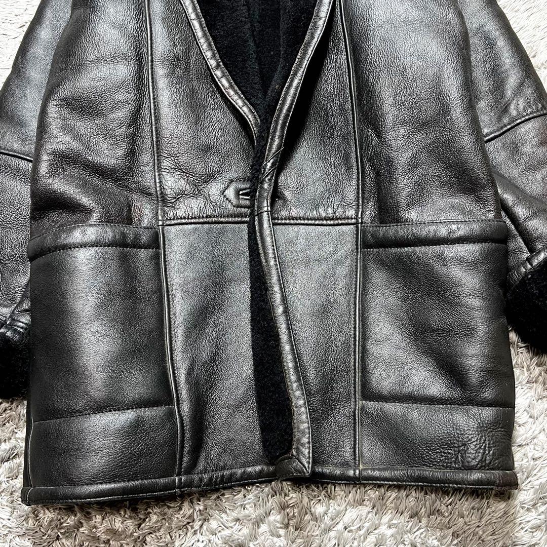 極上ムートン メンズ リアルムートン 羊毛皮 XL相当