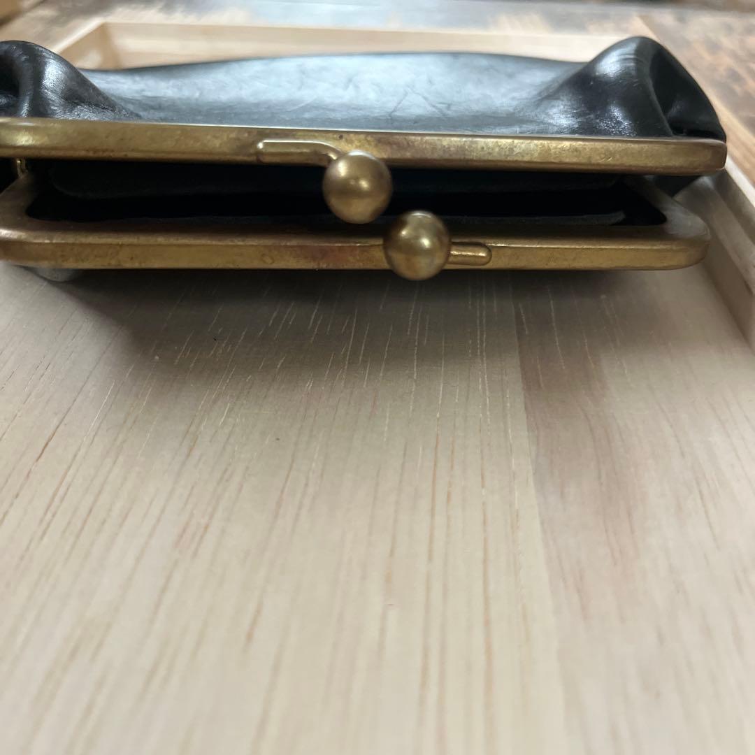 本革がま口財布