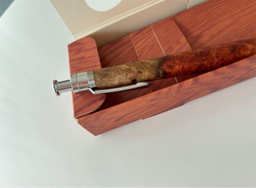 お*め様 工房楔 ルーチェペン 花梨紅白