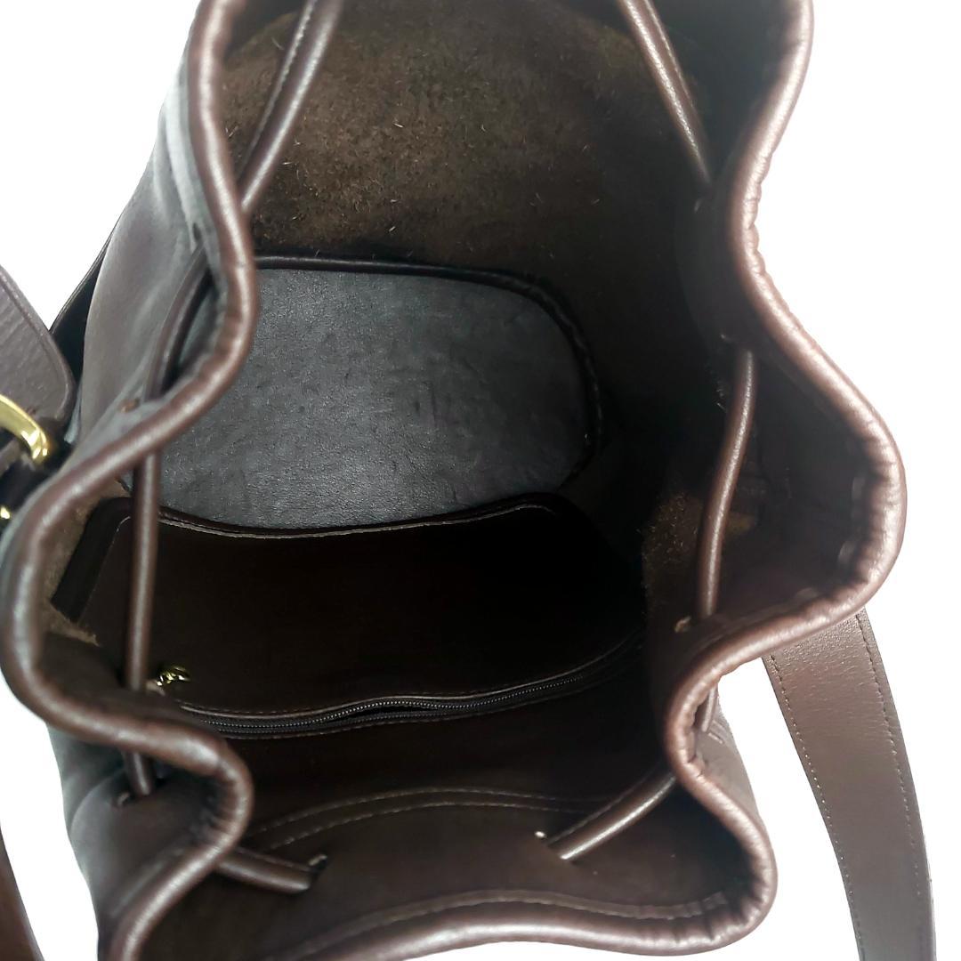 COACH コーチ オールドコーチ ショルダーバッグ 巾着型 USA製 ブラウン