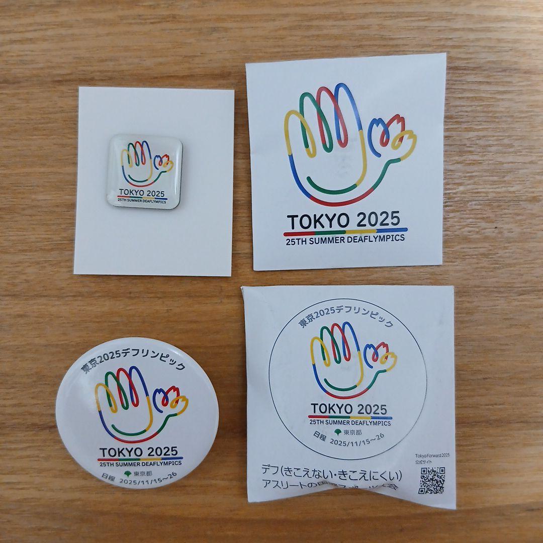 2025 デフリンピック ピンバッジ 缶バッチ セット - メルカリ