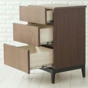 エルヴェ ブラウン 浅引き出し3段チェスト エルヴェ ブラウン 浅引き出し3段チェスト エルヴェ ブラウン 浅