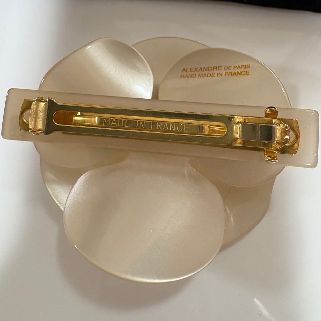 土日限定価格♡アレクサンドルドゥパリ　カメリア　バレッタ