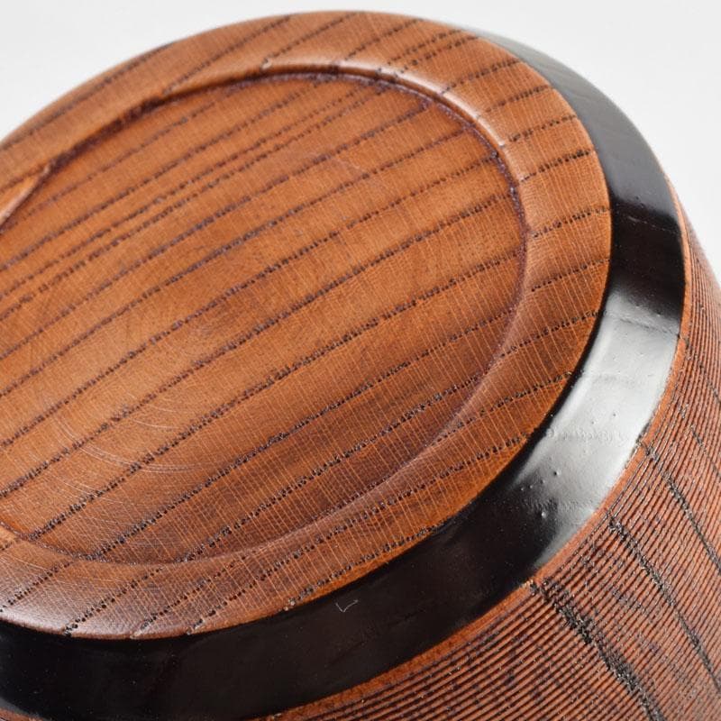 茶道具 塗師 春香作 唐草蒔絵 雪吹茶入 共箱 V 9144 美術品