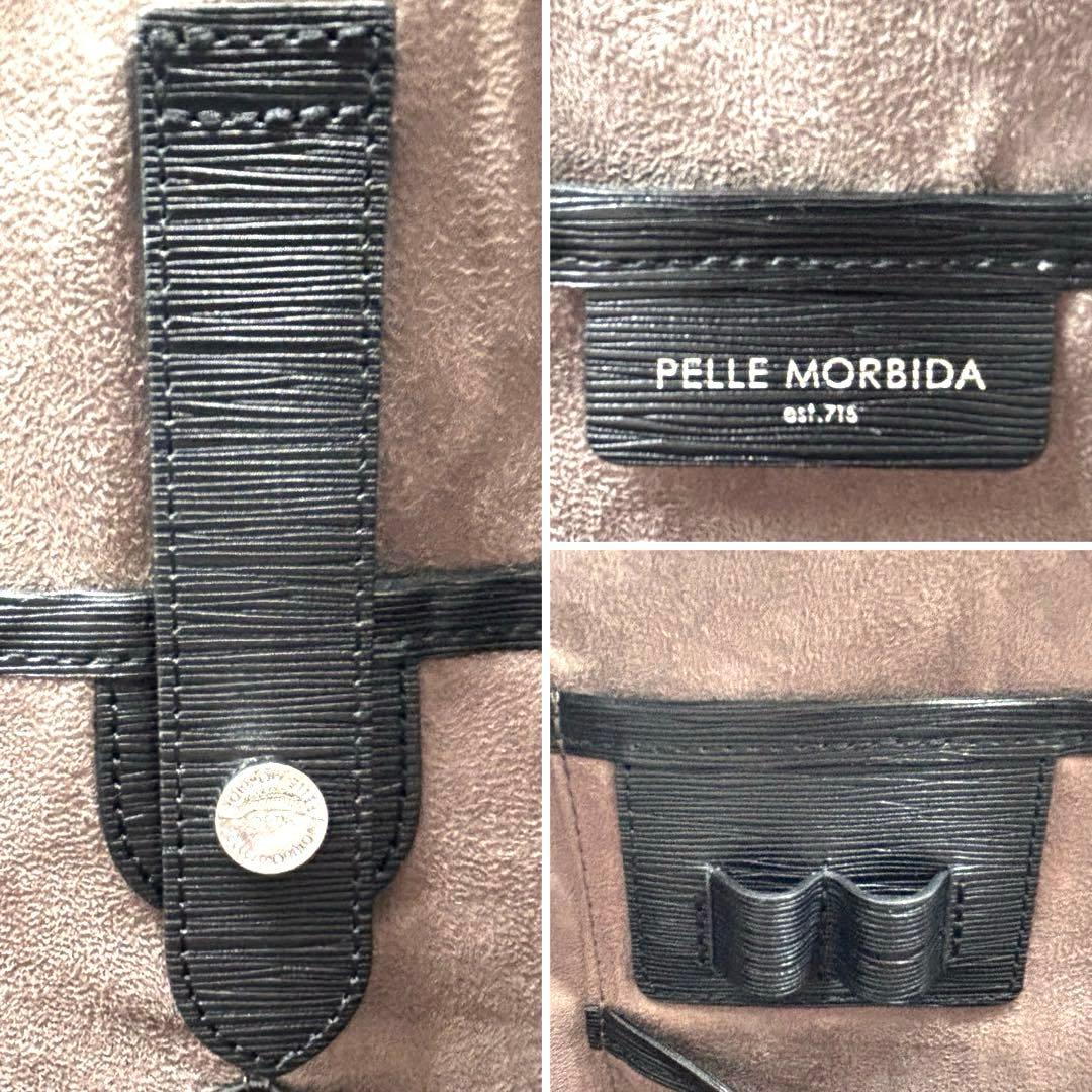 ✨極美品✨タグ付✨ペッレモルビダ　キャピターノ　2way　B4可　保存袋付き　黒