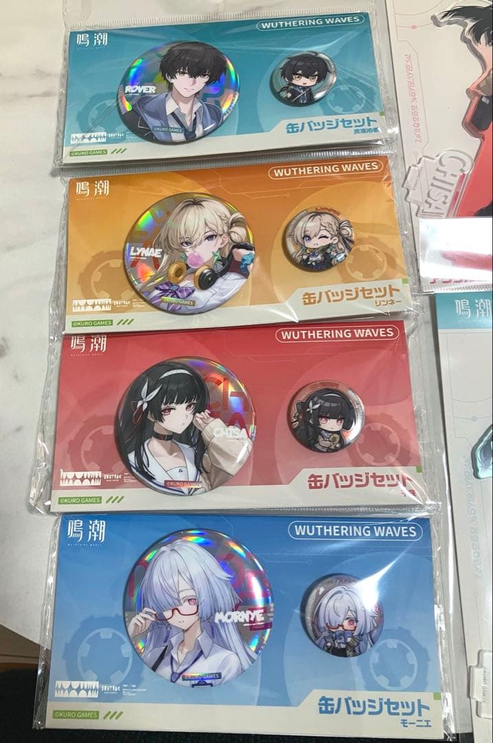 新品未開封】鳴潮 アクリルスタンド 缶バッチ コミケ C107 鳴潮 コミケ