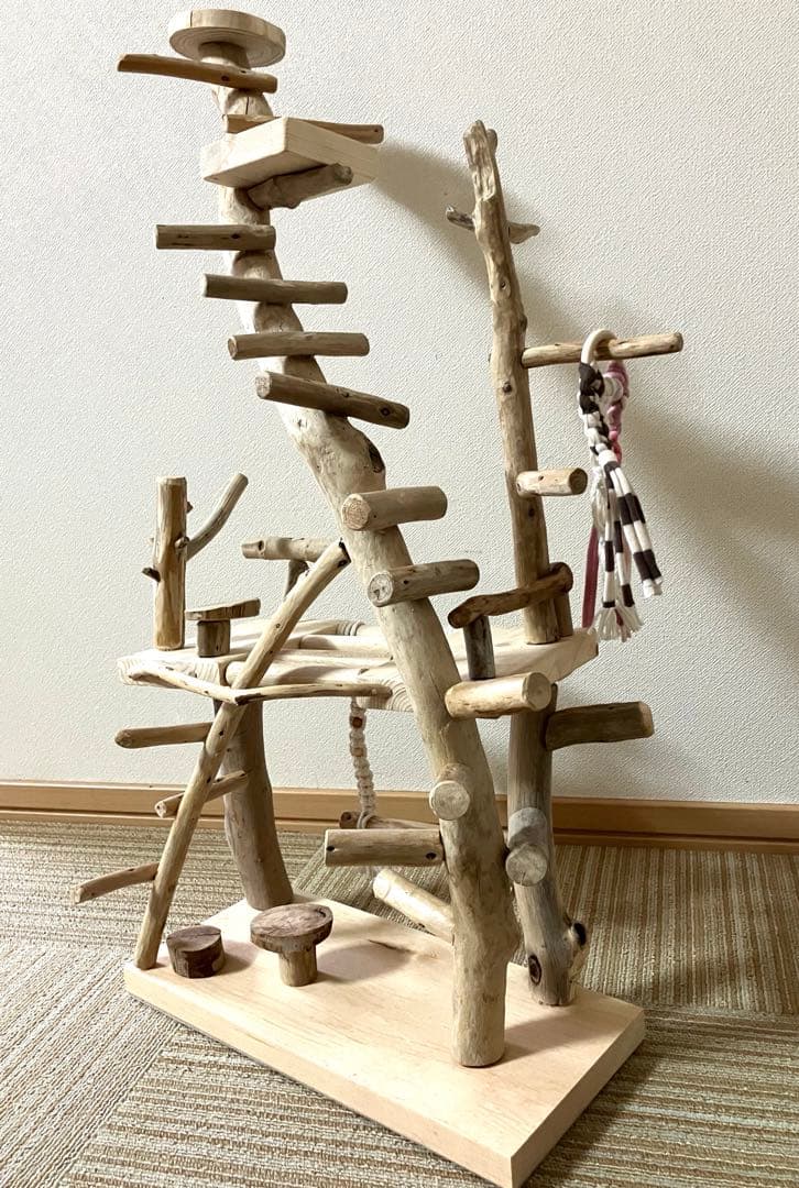 バードアスレチックジム㉚ 天然木 自然木 流木 止まり木 インコ遊び場
