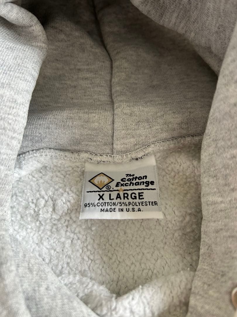 【the cotton exchange】ロゴスウェット オーバーサイズパーカー