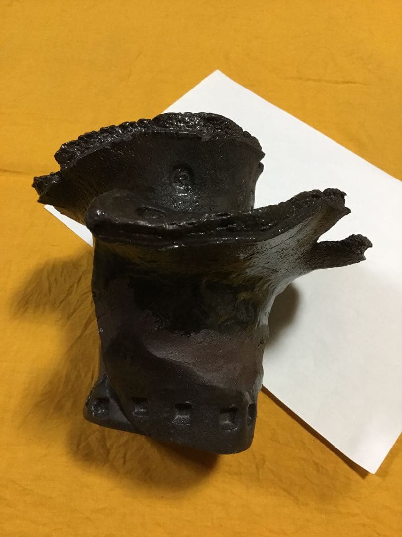 九谷焼菓子鉢仁清写水車千鳥図 初代滝口加全作【明治】【茶会】【骨董