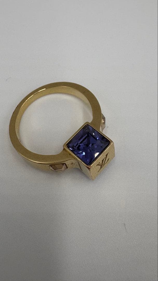 美品 ルイヴィトン M65098 バーグ ギャンブル リング ゴールド　M