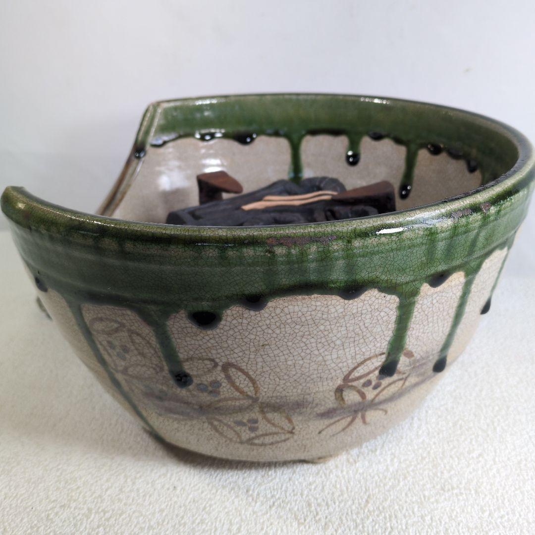 電気コンロ 野々田商店 風炉型電熱器 茶道具 火鉢 昭和レトロ - 工芸品