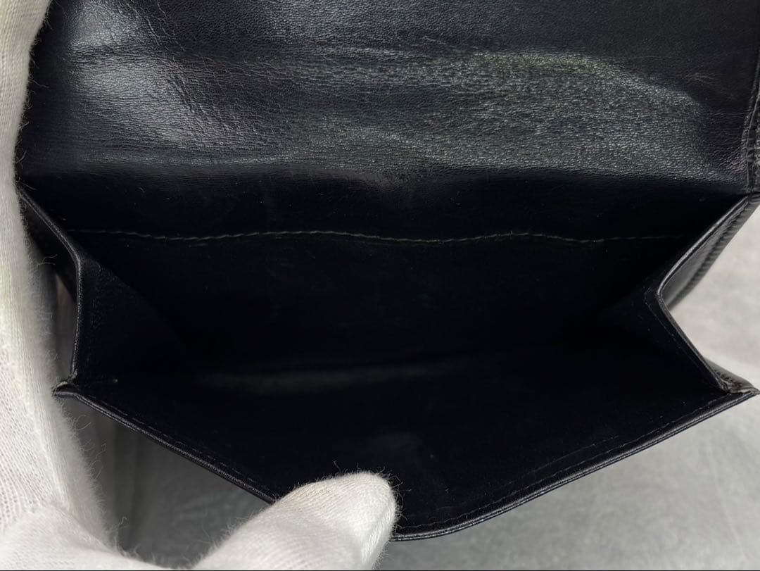 買取見積書有り 美品 オールドグッチ インターロッキング レザー二