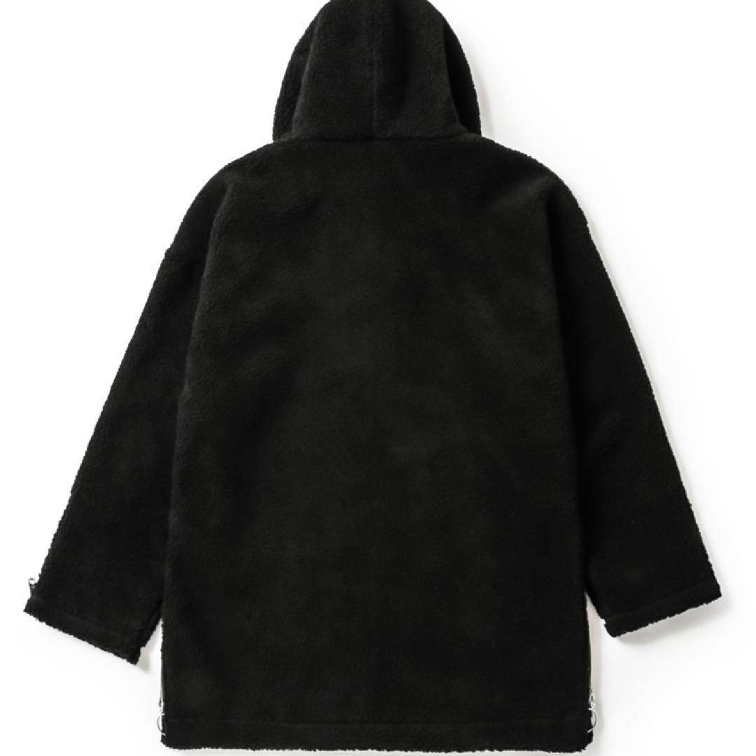 NIL DUE / NIL UN ACT4 サイドジップボアコート S PLUG LOGO ZIP HOOD