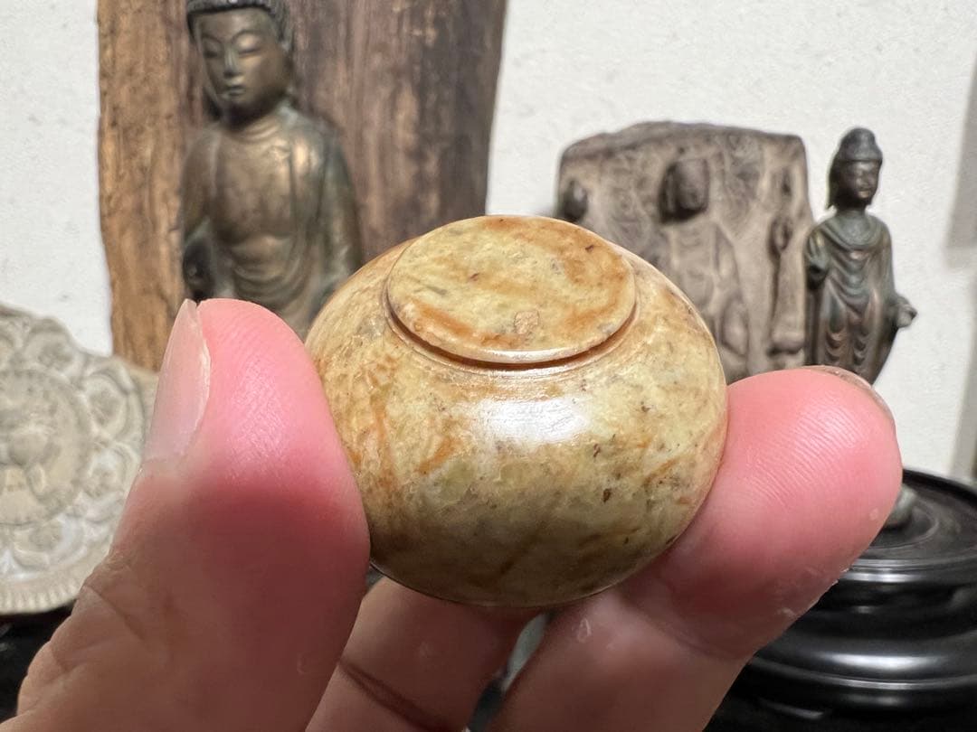 滑石製 舎利容器 仏具 仏教美術 仏像 古美術 骨董