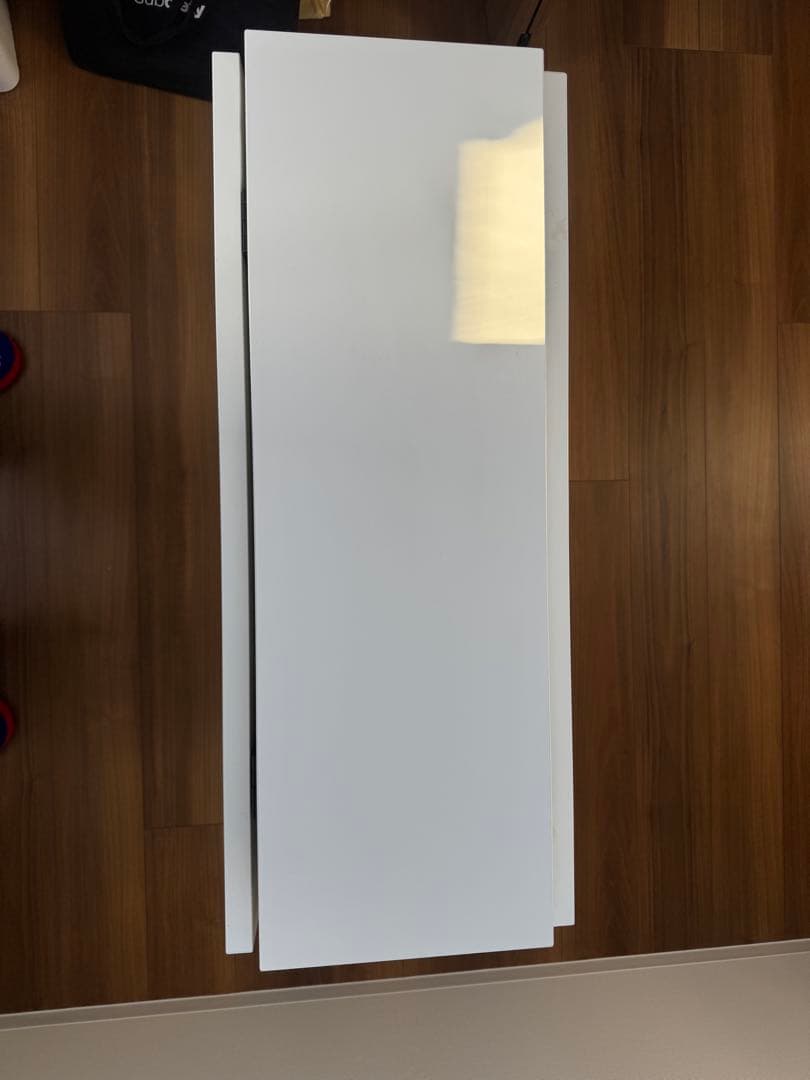 【引取り限定】IKEA 折り畳みテーブルホワイト 3段引き出し収納