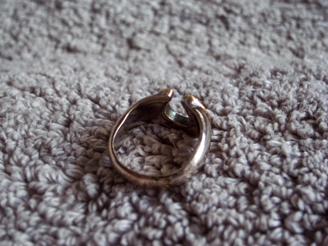 希少！HERMÈS エルメス ホースシューリング SV925×GP 52号