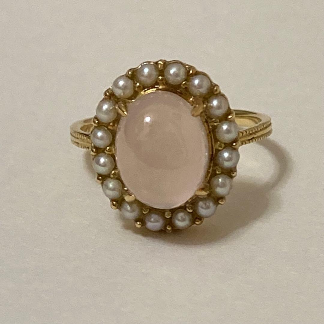 【匿名配送】 jpearl ジェイパール リング ローズクォーツ パール