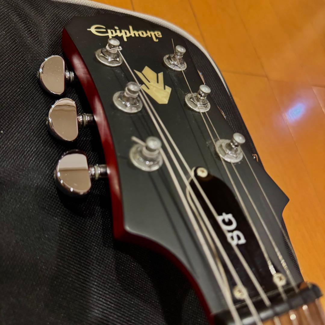 美品】Epiphone G-400 Cherry SG 希少シリアルナンバー 美品】Epiphone