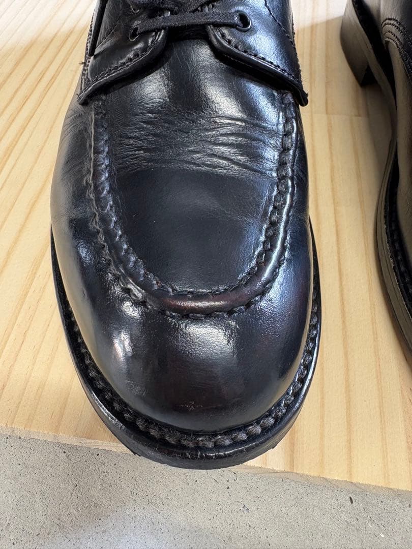 WHEEL ROBE ヘビーステッチングモックトゥ 8D ブラック