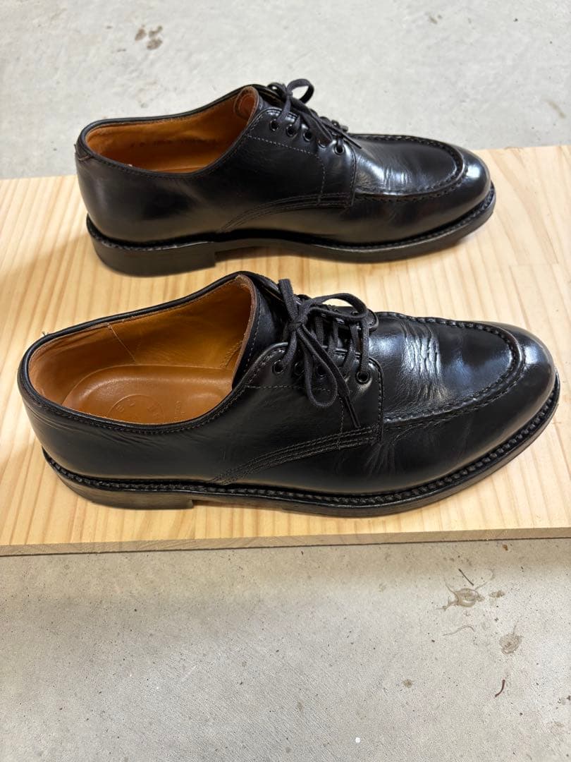 WHEEL ROBE ヘビーステッチングモックトゥ 8D ブラック