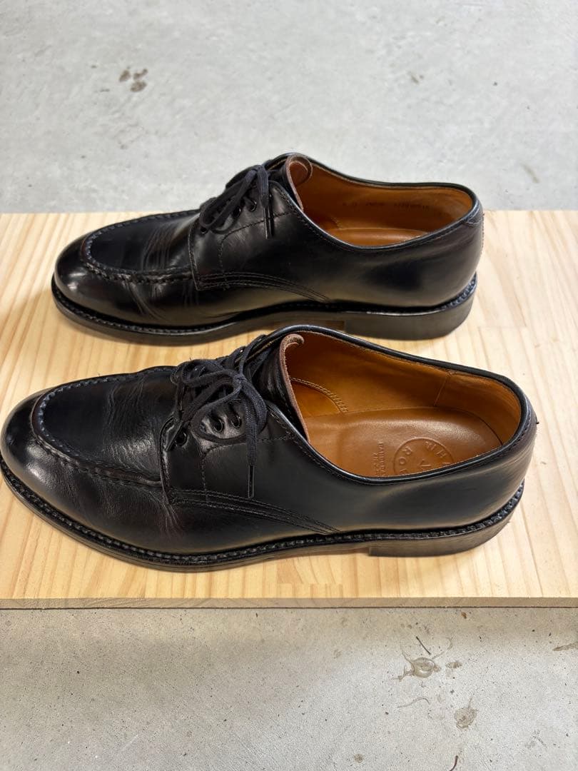 WHEEL ROBE ヘビーステッチングモックトゥ 8D ブラック