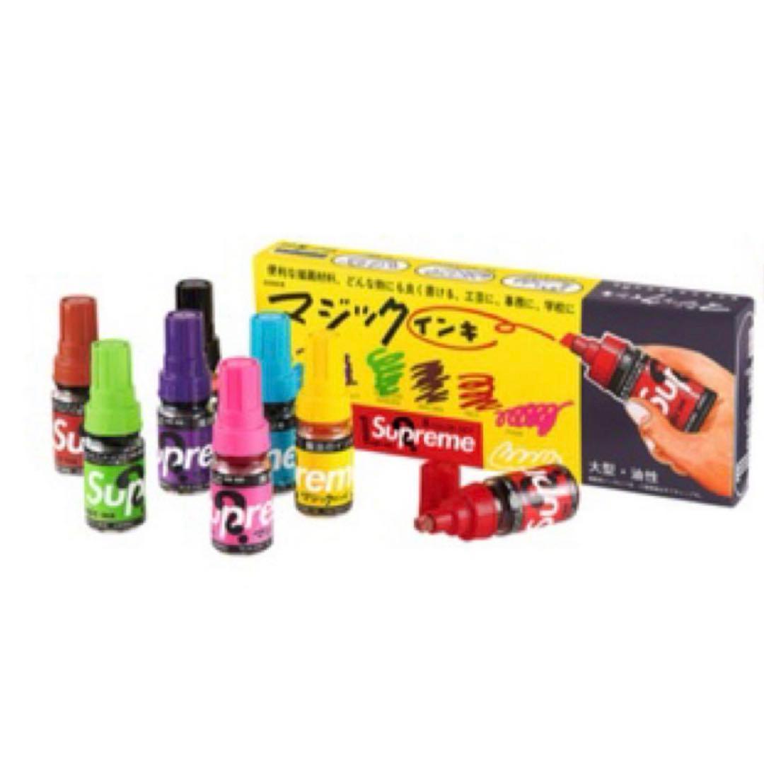 新品】Supreme 大型油性マーカー 8色セット マルチカラー系