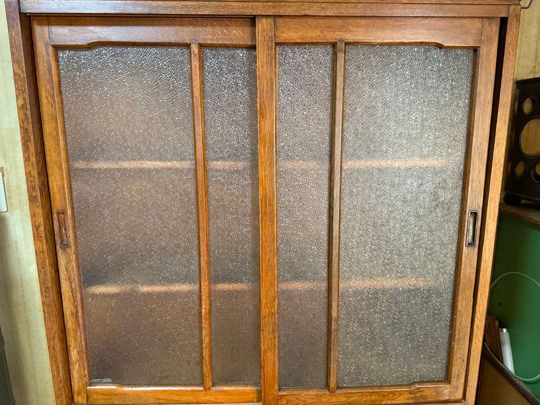 m*d様 【O-1672】食器棚 水屋 収納棚 キャビネット 昭和レトロ 古道具