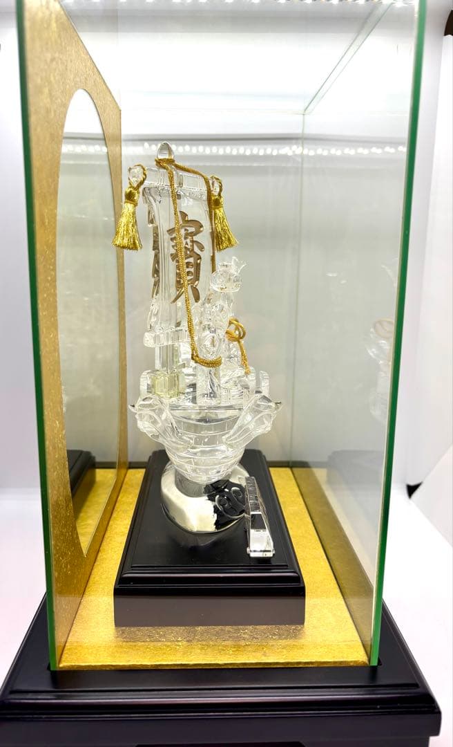 伝統工芸士 保山 水晶工芸品 『宝船』
