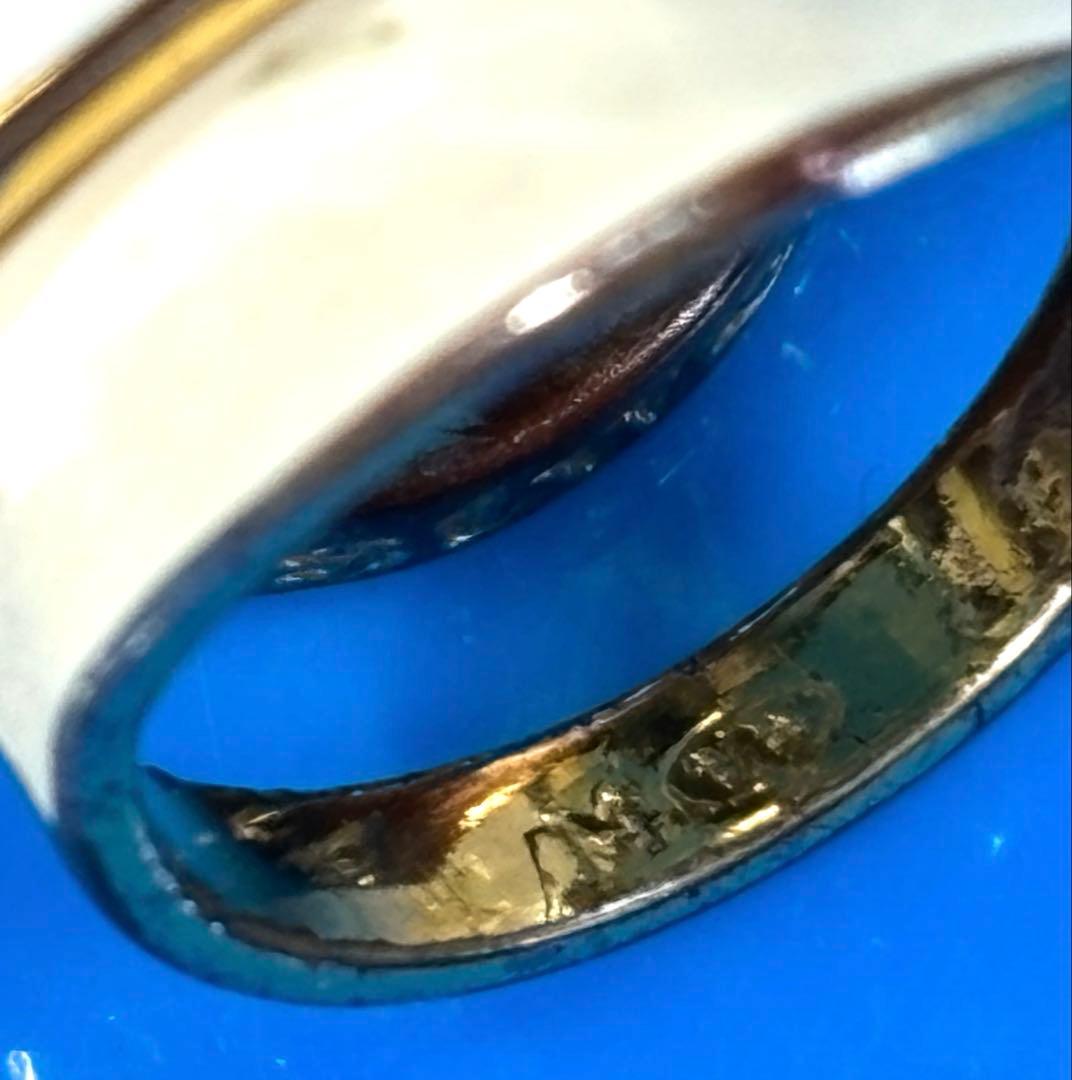 d*4様 希少✨ヴィヴィアン　アーマーリング　リング　ホワイト　ゴールド　レトロ