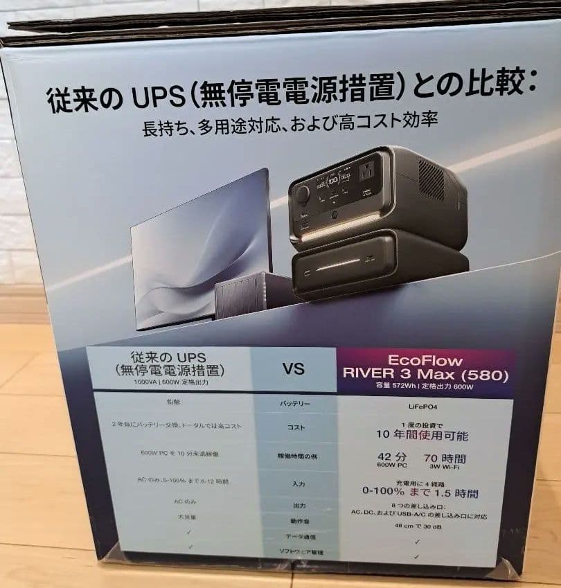 EcoFlow RIVER 3 Max (580) ポータブル電源