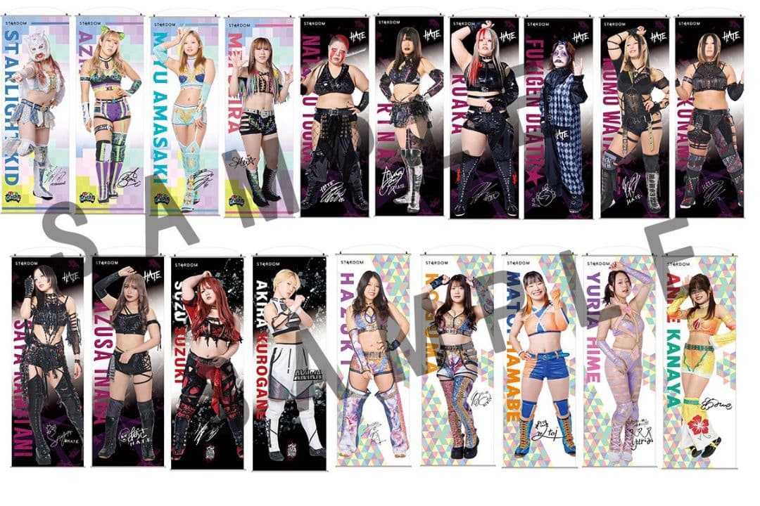 スターダム 稲葉あずさ 等身大タペストリー 2025　女子プロレス　HATE