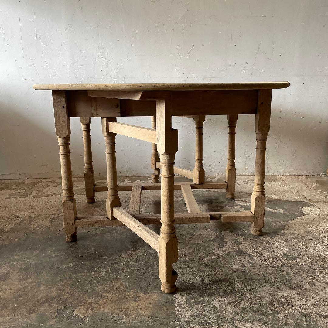 年末・年始SALE ビンテージ　ドロワーゲートレッグテーブル 剥離