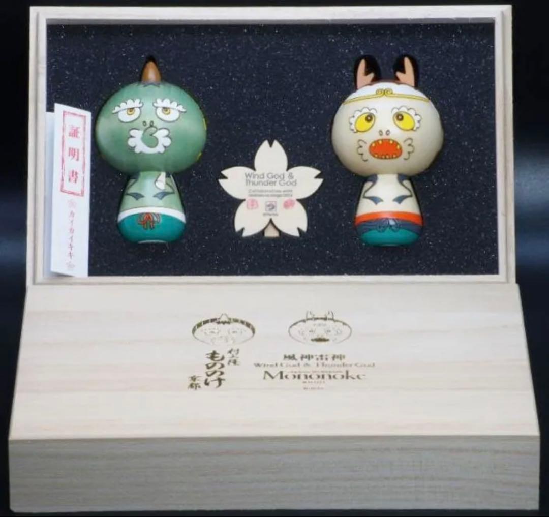 村上隆もののけ京都風神雷神こけし