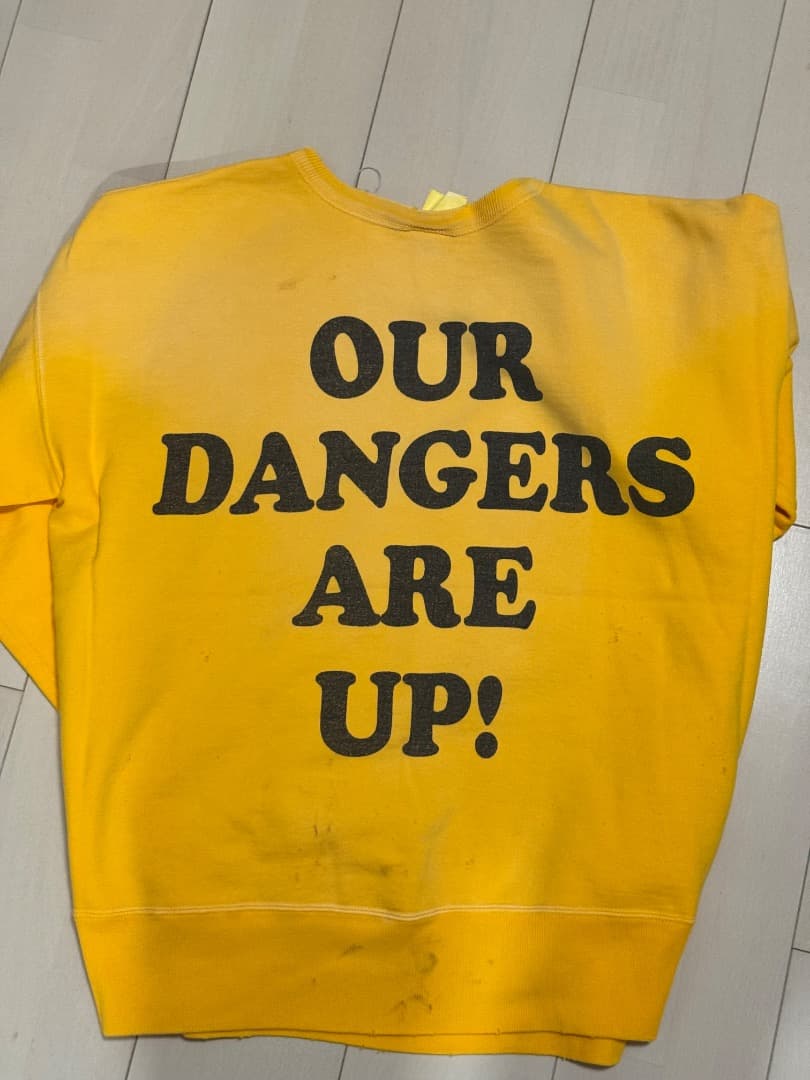 24SS saint mxxxxxx スヌーピー トレーナー　イエロー L