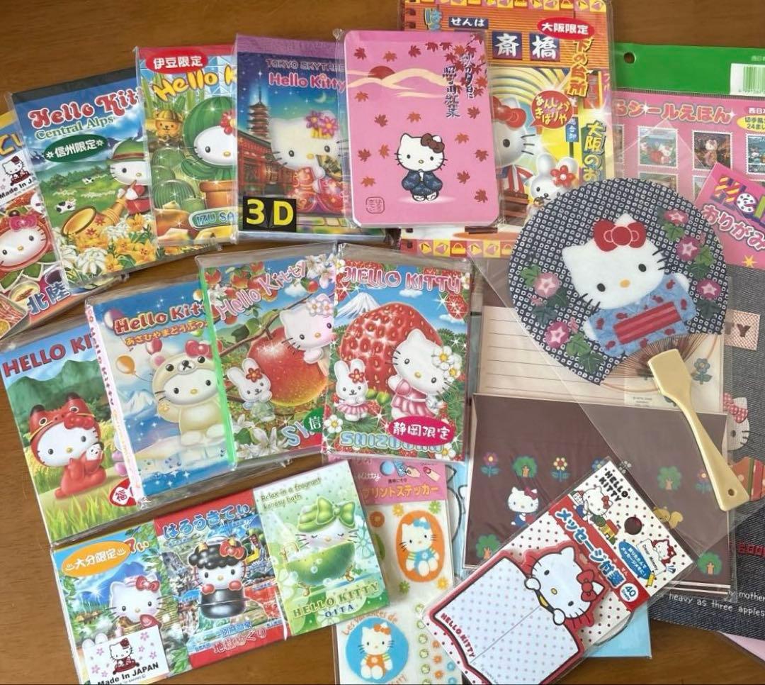 未使用！ハローキティ ご当地キティ まとめ売り メモ帳 平成レトロ