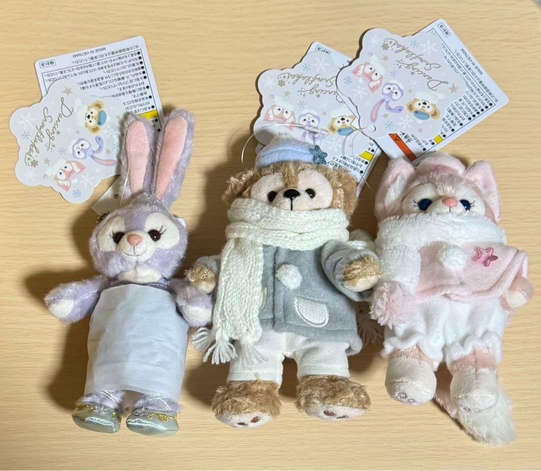 ダッフィー＆フレンズのダンシング•スノーフレークぬいぐるみバッジ（3