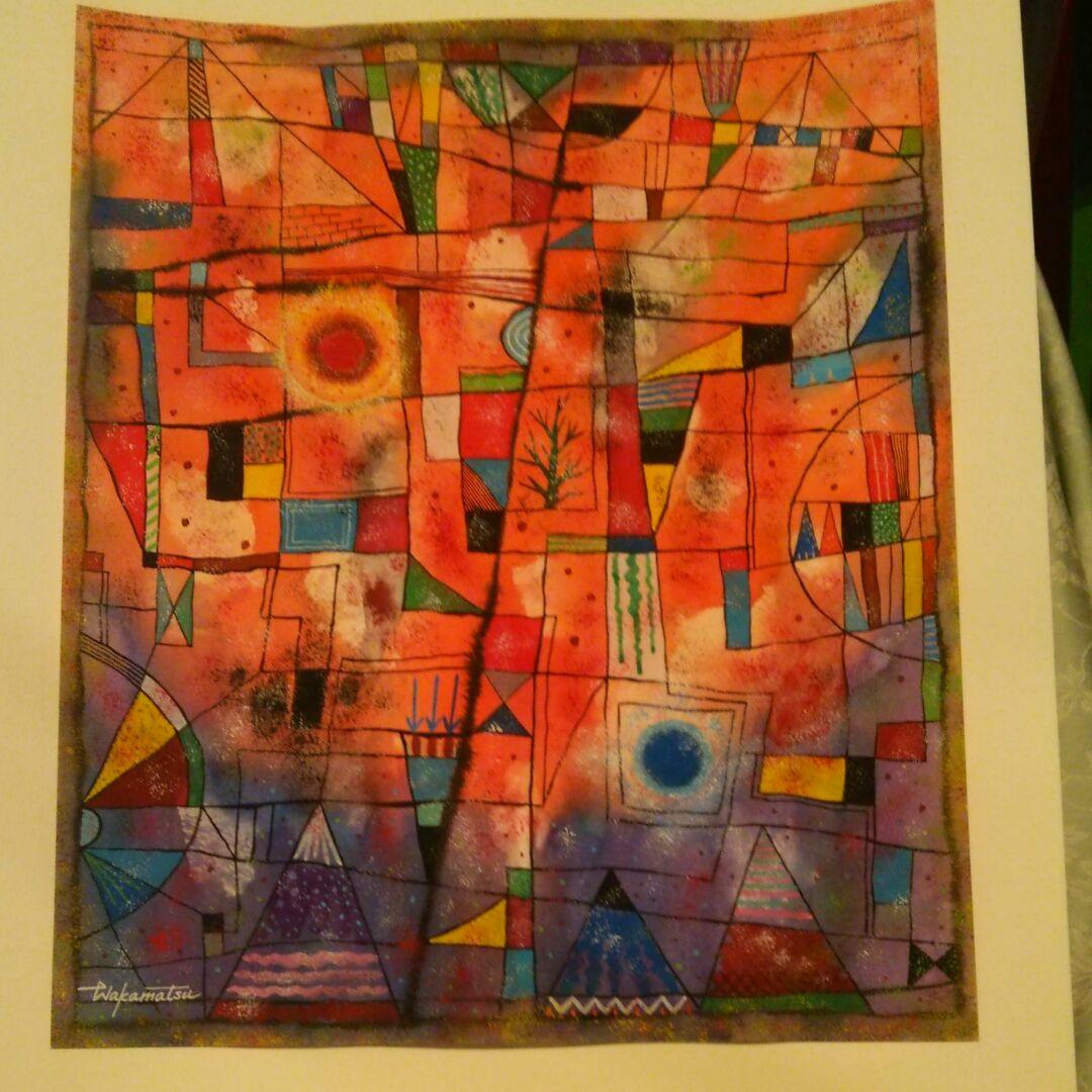 水彩画 construction24　F8号