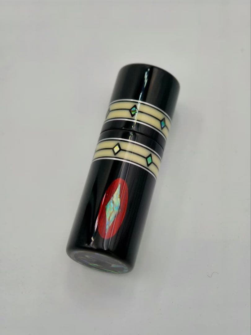 ビリヤード用キューの先端 黒色装飾