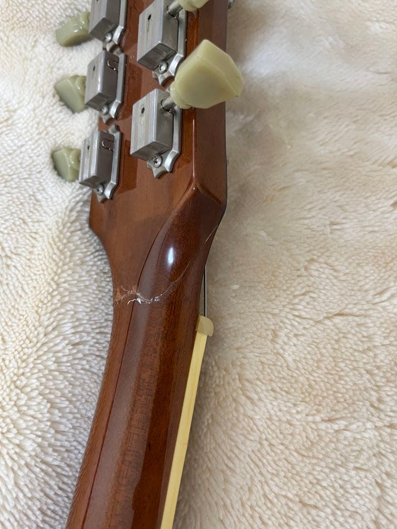 【調整済】Bacchus バッカス　レスポール　ネック修理　エレキギター