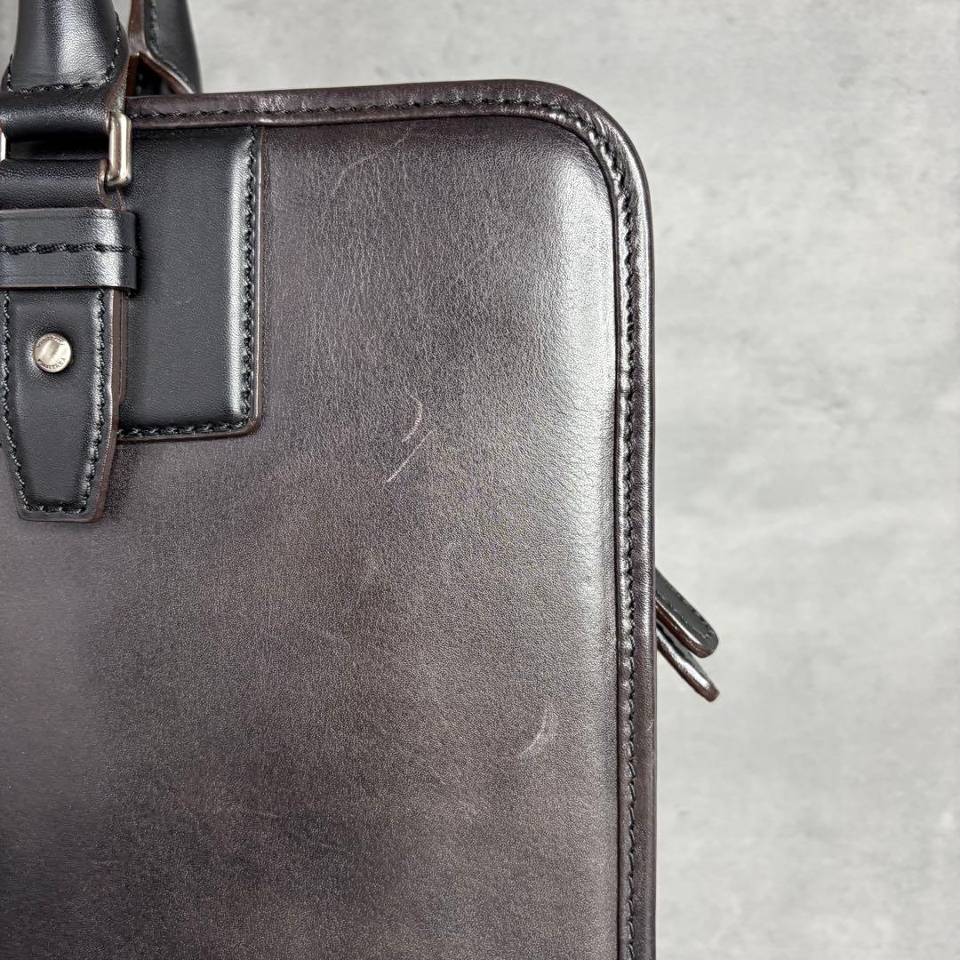 【極美品】FUJITAKA 本革 2way ブリーフケース オールレザー A4可