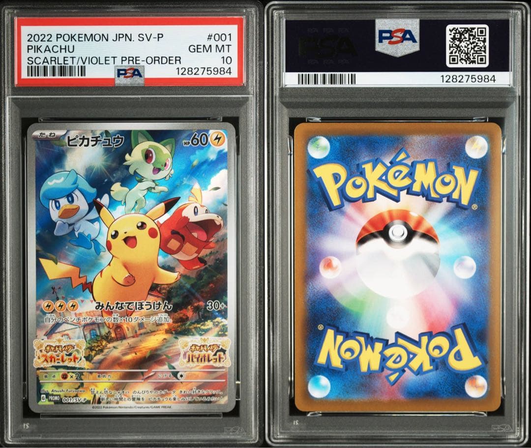 【PSA10】ピカチュウ　スカバイ　プロモ　プレオーダー　みんなでぼうけん