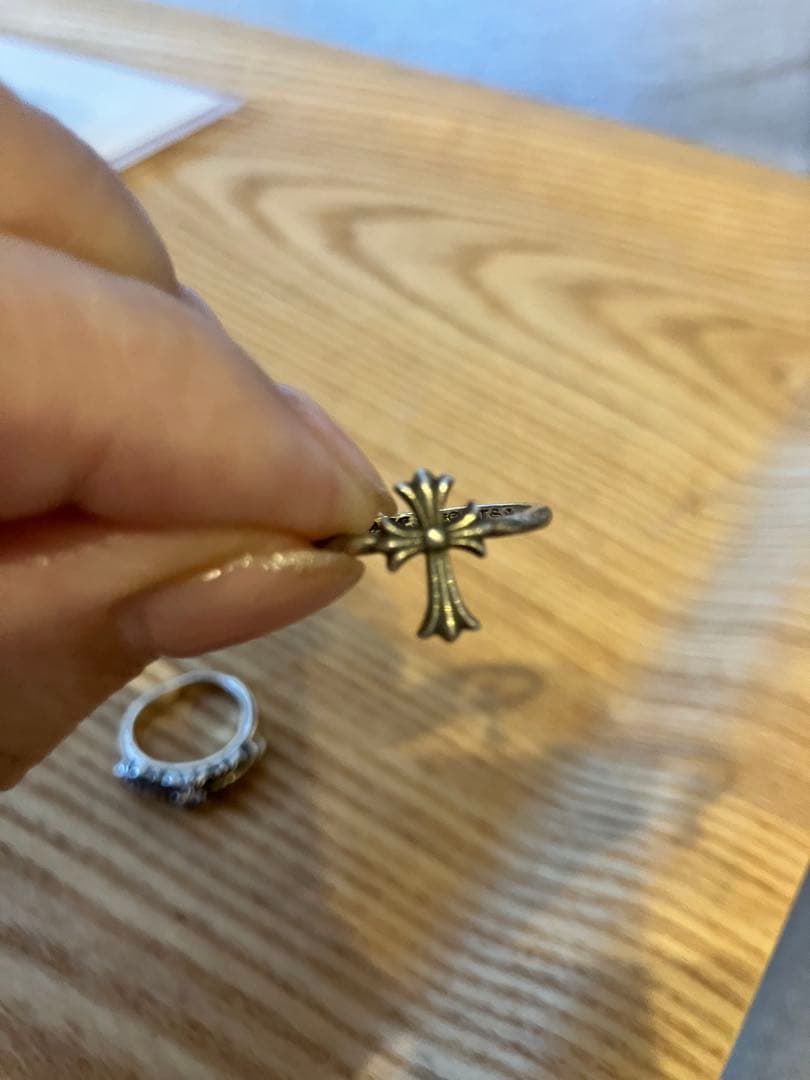 クロムハーツ　リング　セット　シルバー バブルガムリング　CHクロス　9号