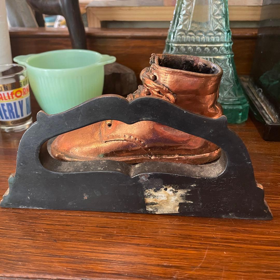 希少品！50's〜60's アメリカアンティーク靴のペン立てUSAヴィンテージ