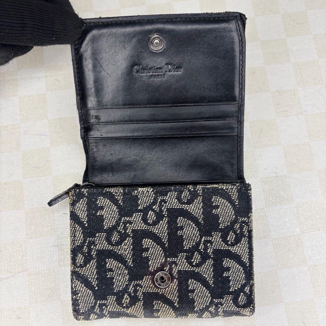 極美品　Dior ディオール　二つ折り財布　コンパクトウォレット　M28