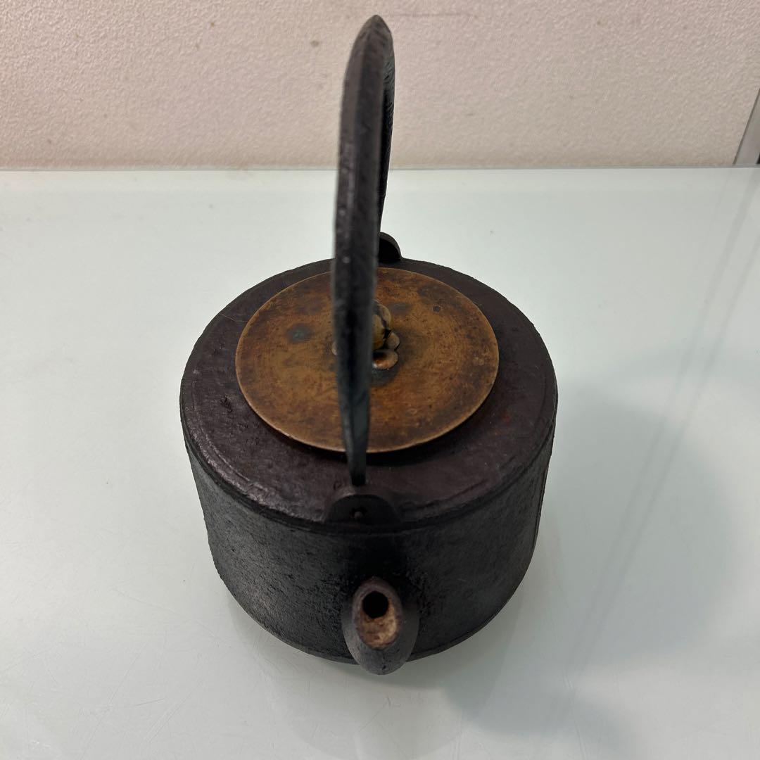 ☆茶道具 九谷焼煎茶器 鉄瓶 錫茶壷 茶盆 銅蟲菓子器☆