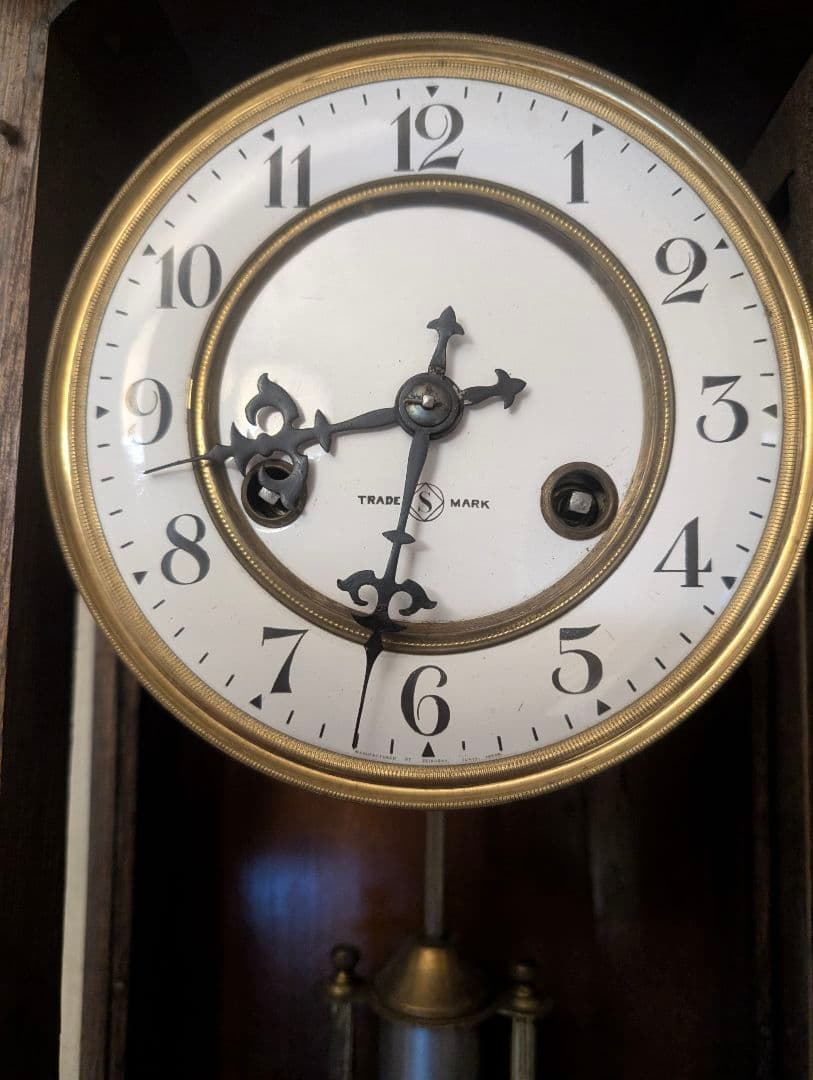 精工舎製柱時計 機械式 稼働品