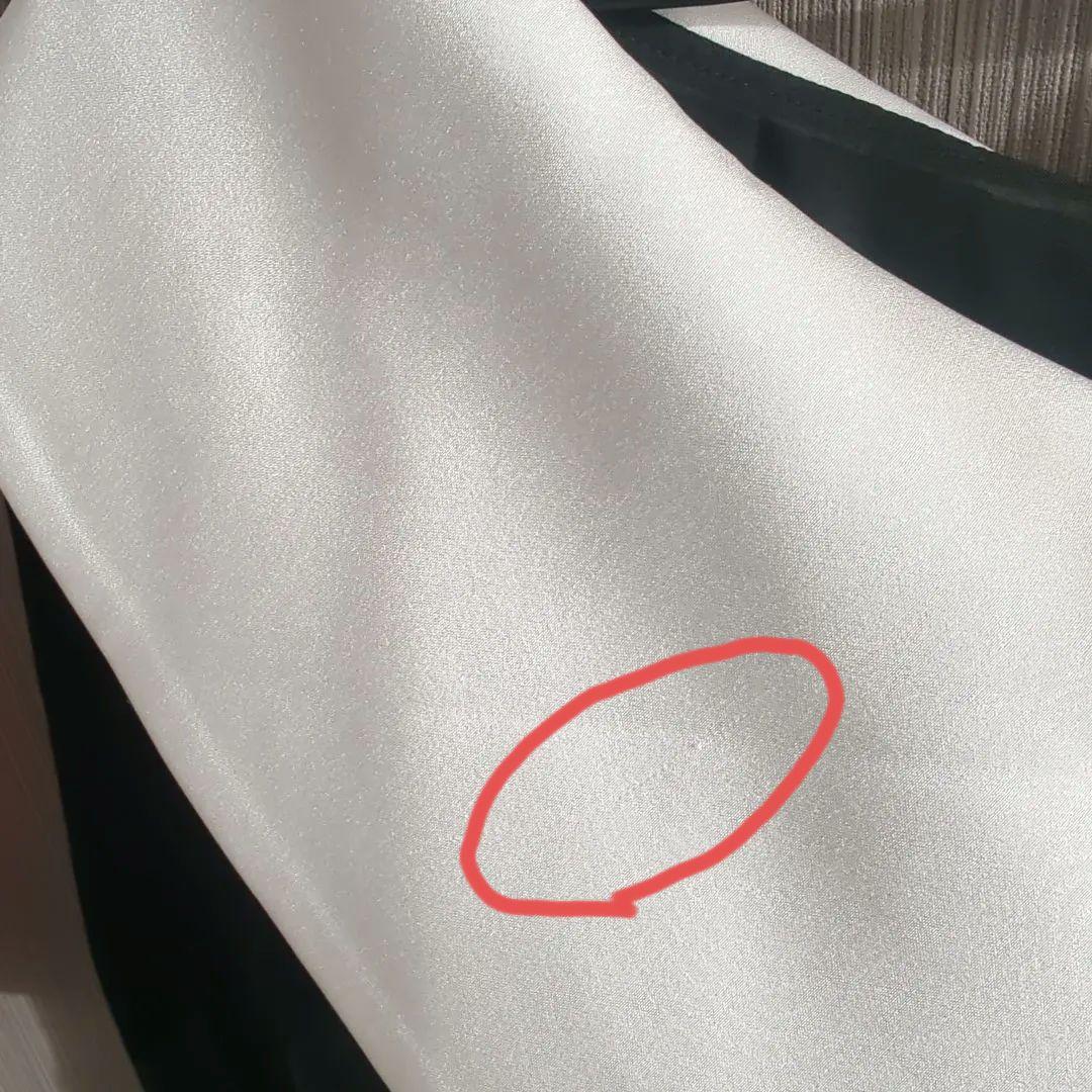 LEJA 配色アシンメトリービッグカラーベロアマーメイドシルエットドレス S