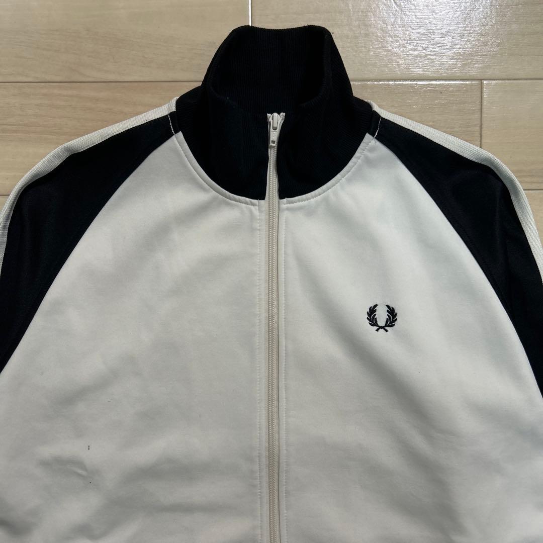 FRED PERRY×BEAMS 別注 トラックジャケット ホワイト サイズM